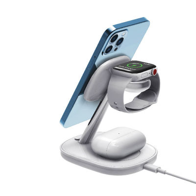 품질  Mobile Phone 15w 4 in 1 Magnetic Wireless Charger Holder for Iphone Apple Watch Airpods 4 in 1 Wireless Charging 공장