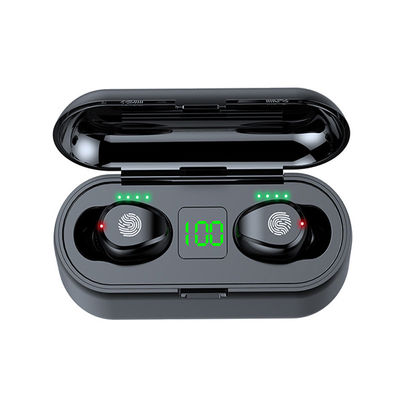 품질  Wholesale Wireless Earphone Comfortable Wearing F9 TWS 5.0 Earphone LED Display Charging Touch Control Radio Earbuds 2000mAh Box Earbuds 공장